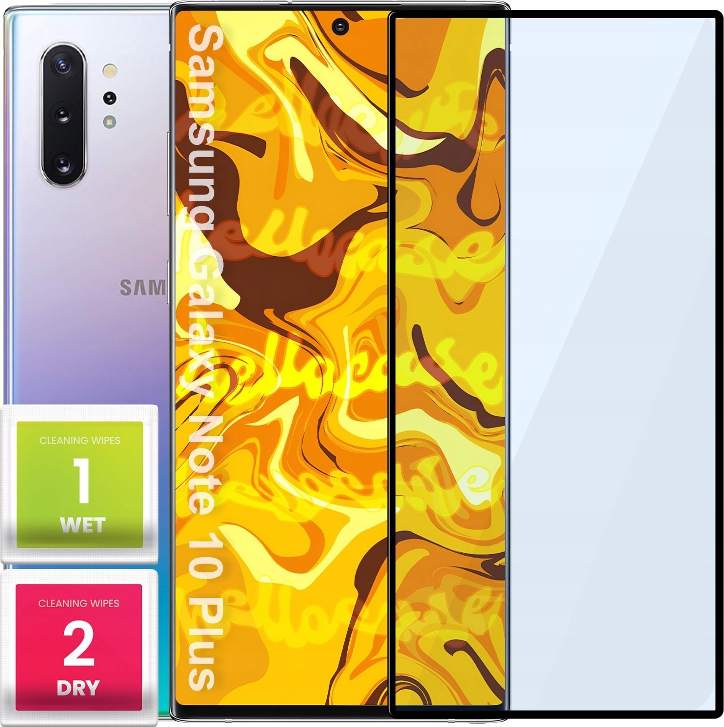 Hello Case SZKŁO HARTOWANE DO SAMSUNG GALAXY NOTE 10 PLUS PEŁNE NA CAŁY EKRAN SZKIEŁKO