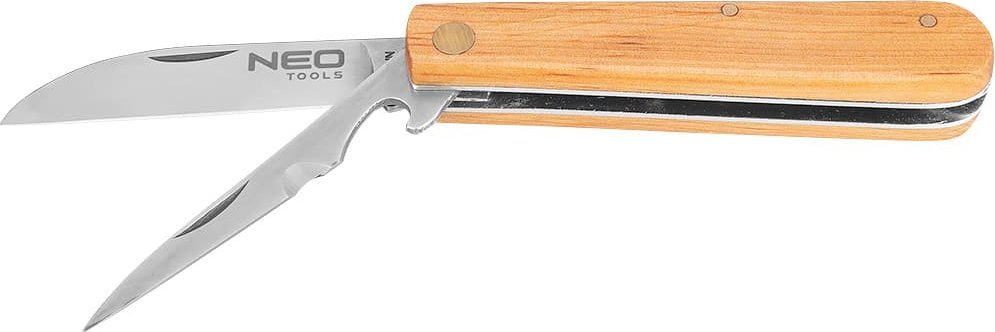 Neo Nóż monterski (Nóż monterski ze szpikulcem drewniane okładki)
