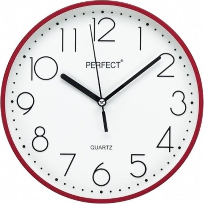 Perfect Zegar ścienny Perfect FX-5814 Red 22 cm