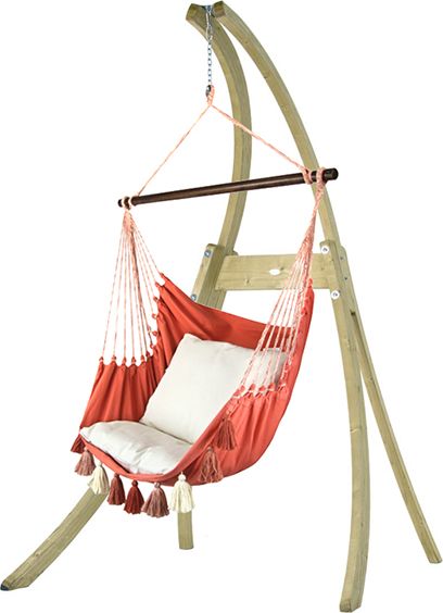Koala Zestaw hamakowy: fotel AHC-10 ze stojakiem drewnianym Atlas, Salmon AHC-10-AT