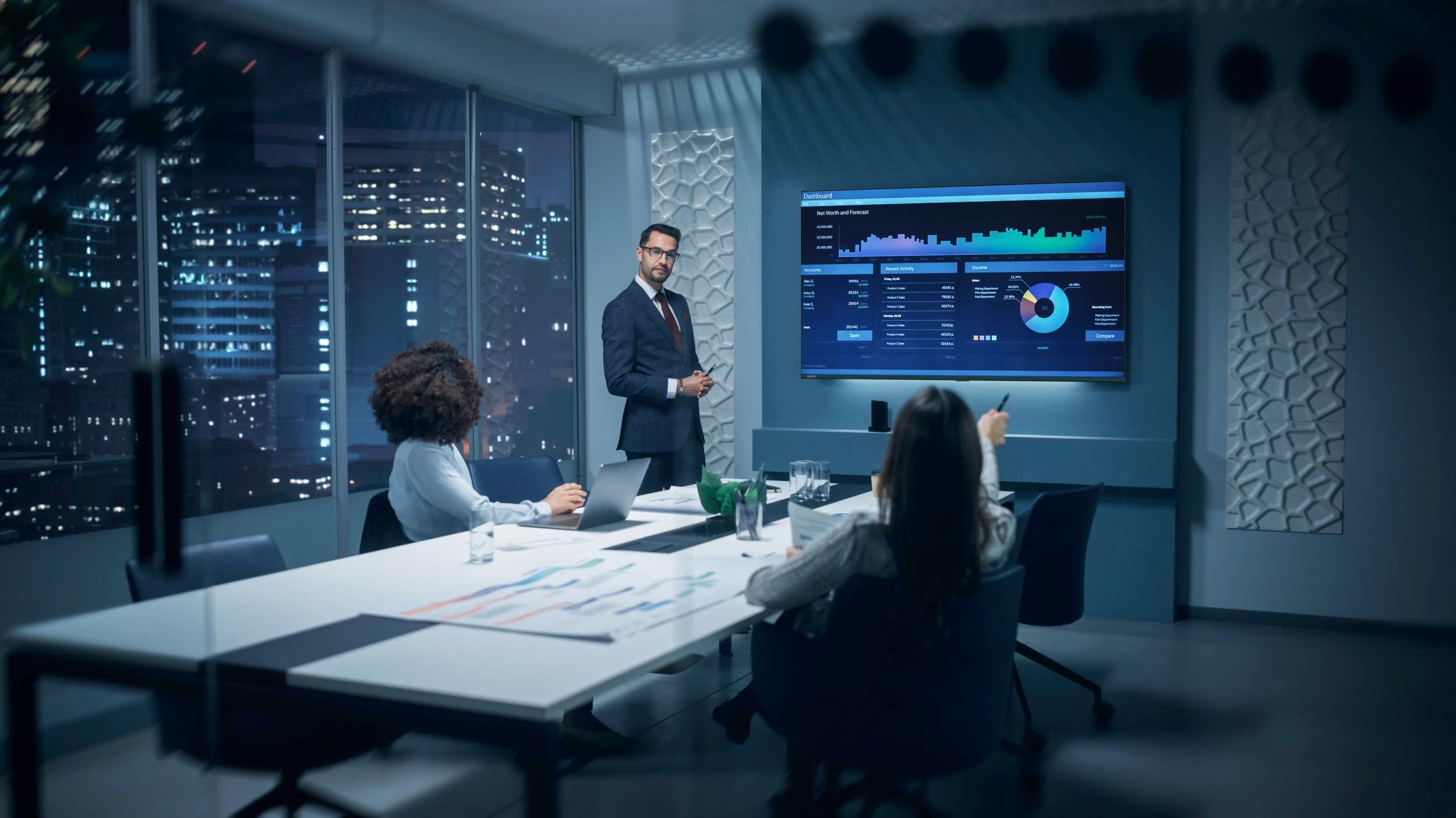 Avocor AVK-5510 - 140 cm (55") Diagonalklasse K Series LCD-Display mit LED-Hintergrundbeleuchtung - QLED - Digital Signage - Android - 4K UHD (2160p)