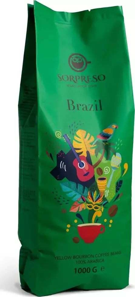 Kawa ziarnista Sorpreso Brazil Yellow Bourbon 1 kg