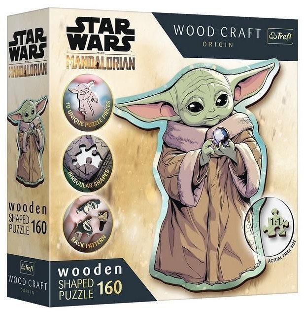 Puzzle drewniane 160 Grogu TREFL