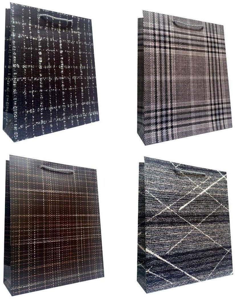 Torebka prezentowa uniwersalna M krata mix