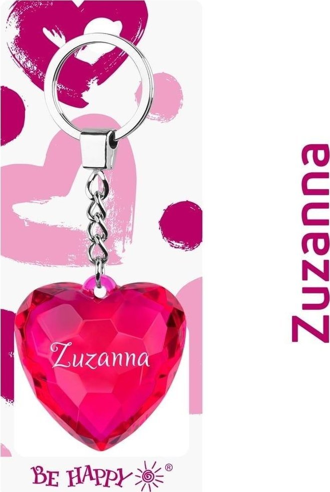 Brelok serce Zuzanna