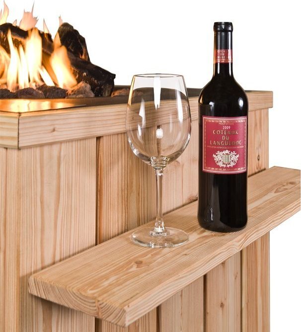 Zestaw dwóch półek bocznych do paleniska prostokątnego