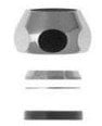 CHROME PLATTED NUT 1/2 X 10 MM