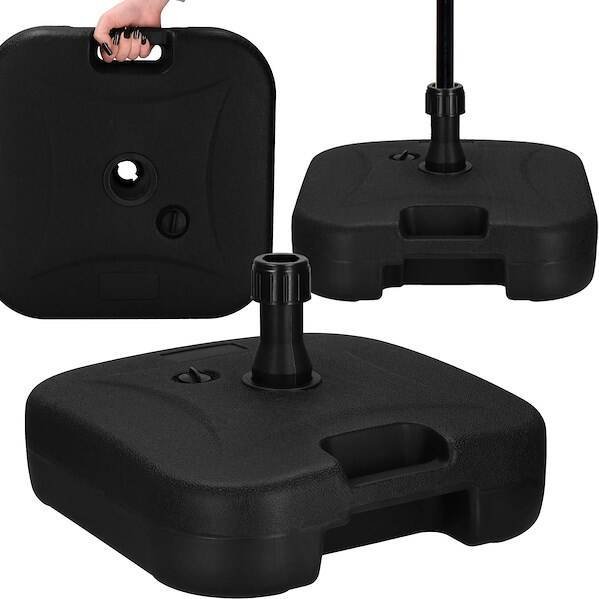 Springos Podstawa pod parasol ogrodowy 22l stojak, podstawka obciążeniowa na parasol czarna UNIWERSALNY