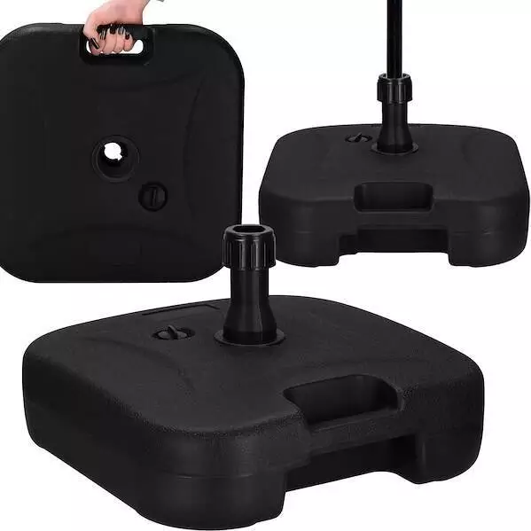 Springos Podstawa pod parasol ogrodowy 22l stojak, podstawka obciążeniowa na parasol czarna UNIWERSALNY