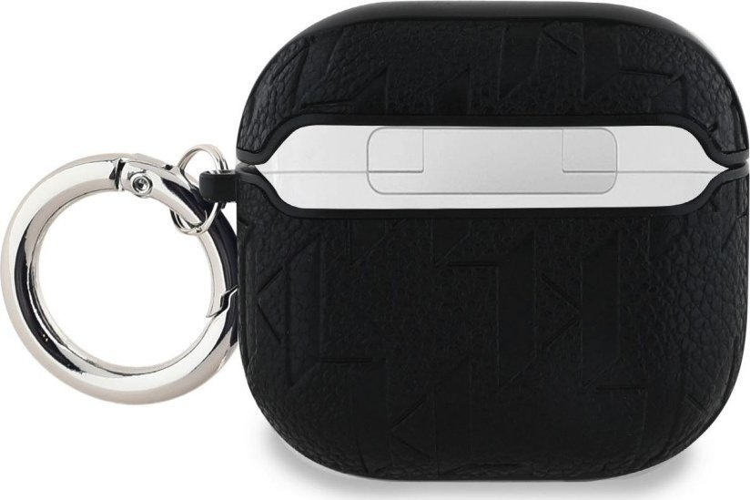 Karl Lagerfeld Monogram Karl & Choupette Head Case for AirPods 4 Black