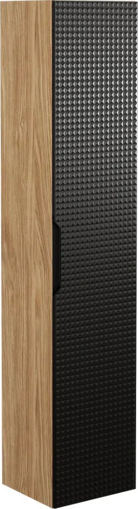 Comad Szafka łazienkowa LUXOR BLACK 80-01-1D 35cm dąb olejowany/czarna COMAD