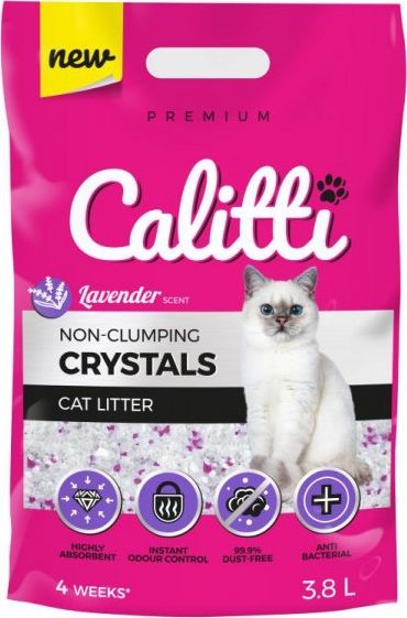 Żwirek dla kota Calitti Crystals Lavender Lawenda 3.8 l