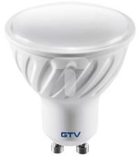 GTV Żarówka LED smd 2835 neutralna biała GU10 7,5W AC 220-240V 50-60Hz kąt świecenia 120st. 570lm 65mA (LD-PC7510-40)