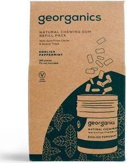 Georganics Naturalna guma do żucia, English Peppermint, 180 gum