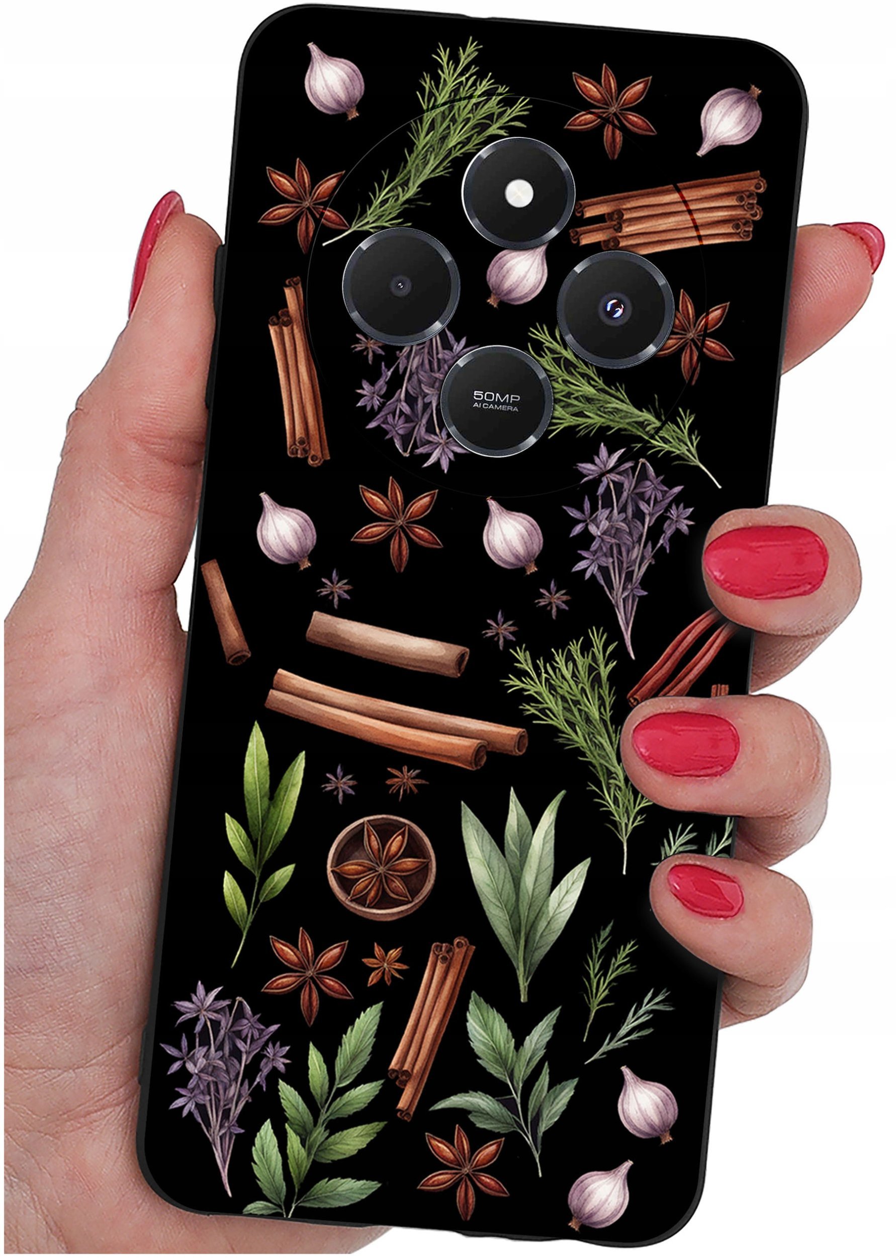 Etui do Xiaomi Redmi 14C WZORY |SILIKONOWE MATT CASE + SZKŁO 9H