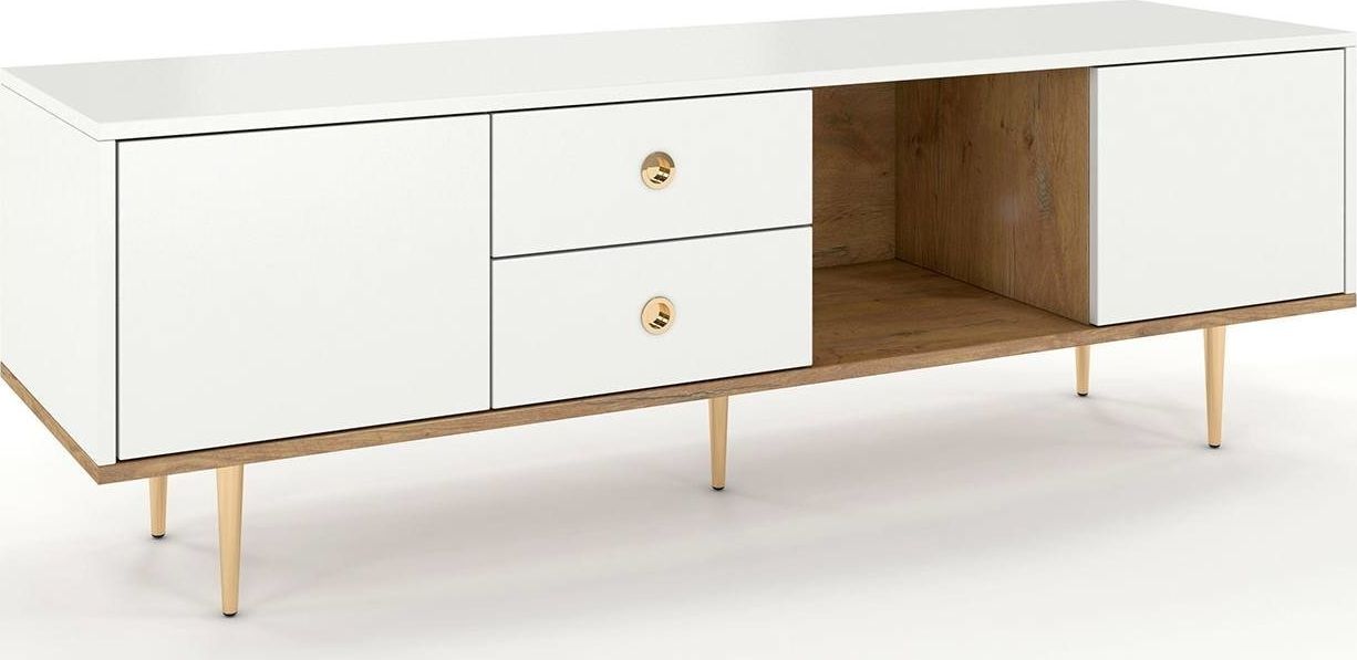 Skandica Szafka RTV HARMONI biała