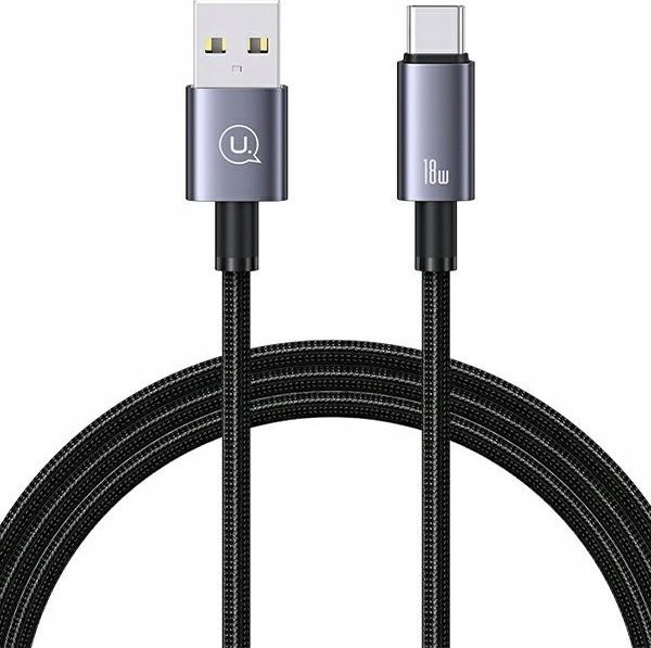 Kabel USB Usams USB-A - USB-C 1.2 m Czarny (USA1053)