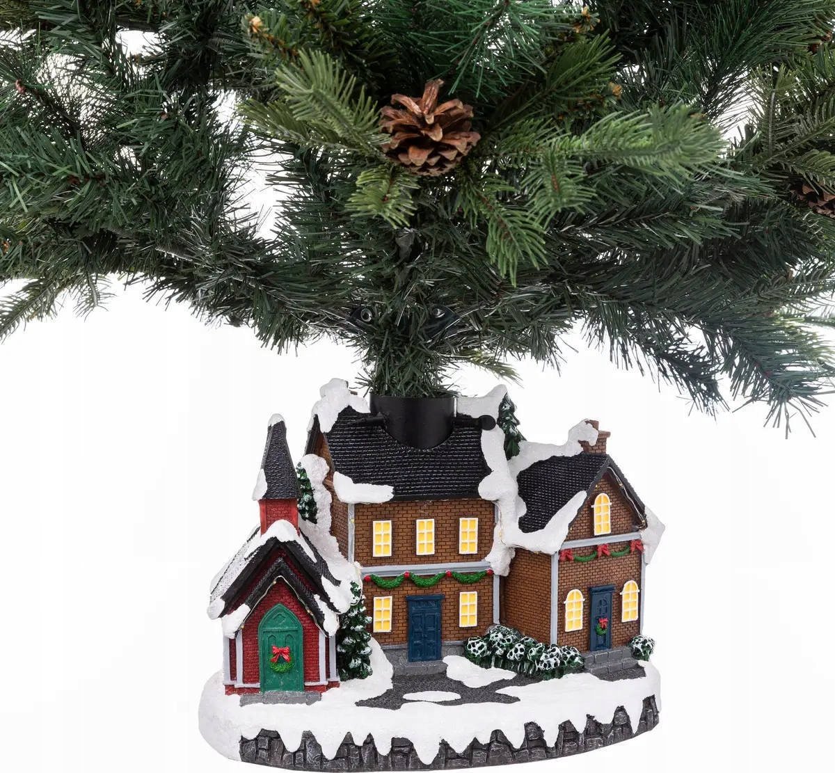 Atmosphera Stojak na choinkę w kształcie wioski