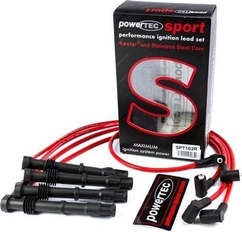 Powertec Przewody zapłonowe PowerTEC SEAT IBIZA TOLEDO VW GOLF JETTA VENTO 85-02 Czerwone
