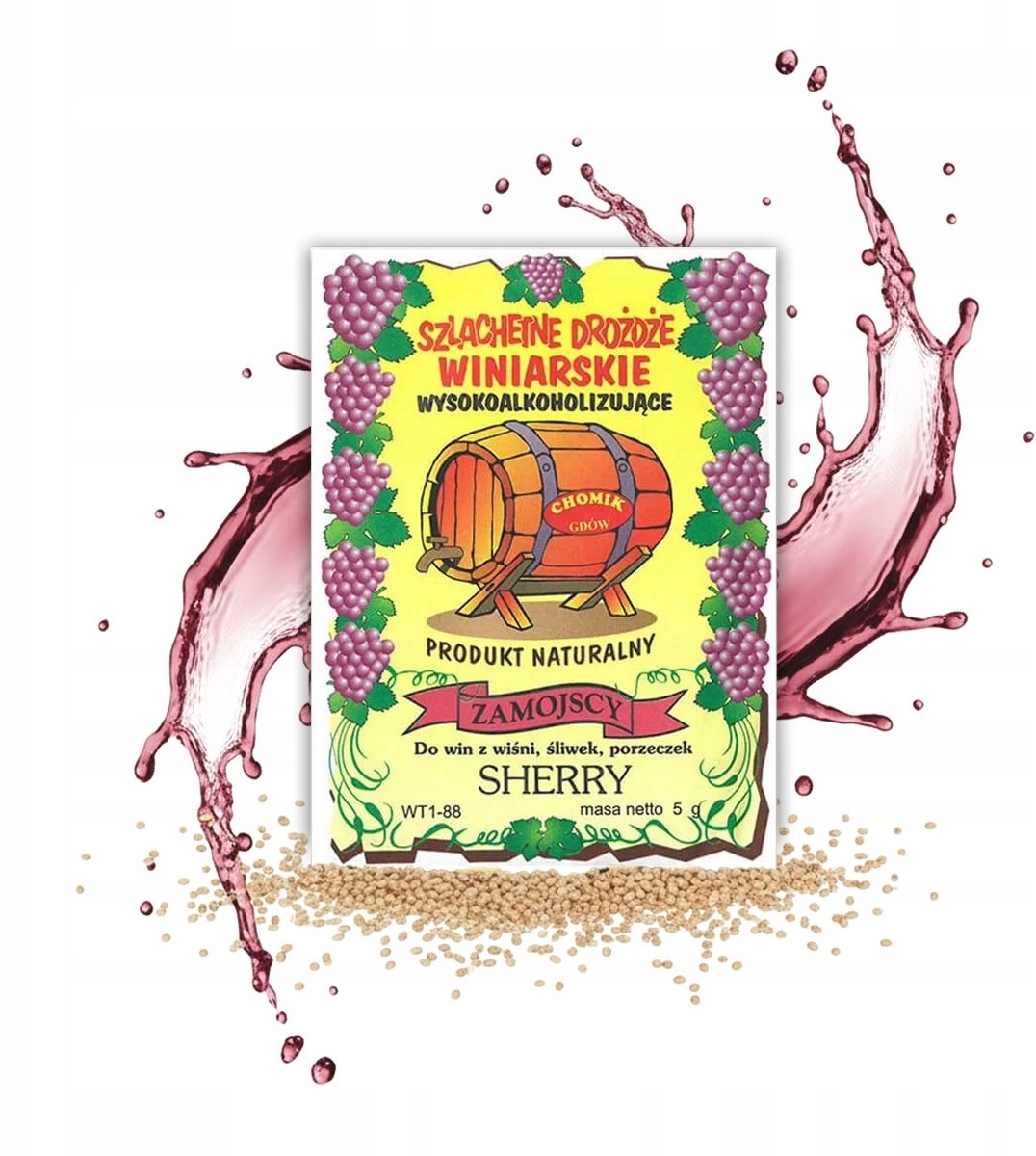 SZLACHETNE DROŻDŻE WINIARSKIE ZAMOJSCY Sherry