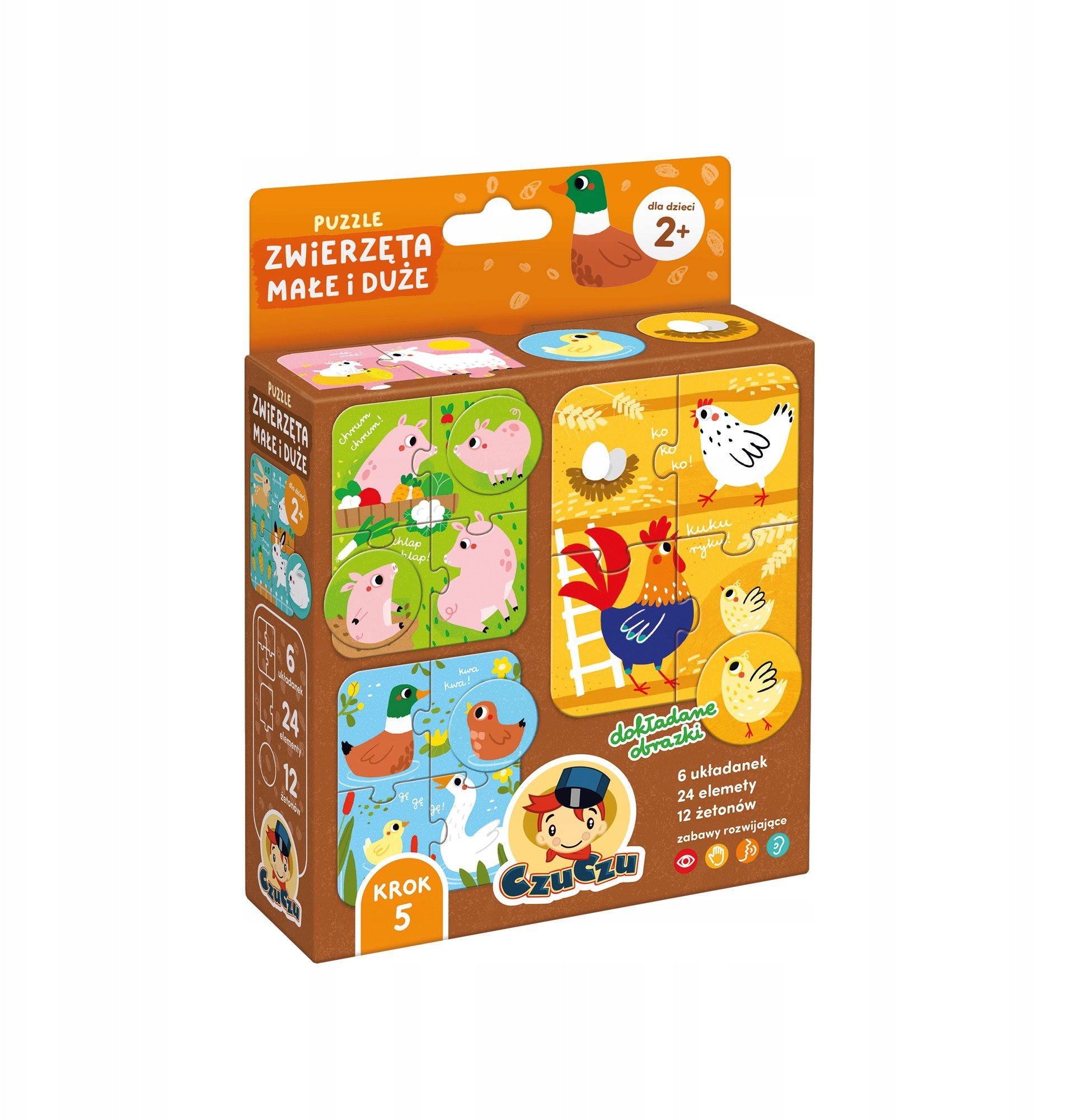 CzuCzu puzzle Zwierzęta małe i duże 94164