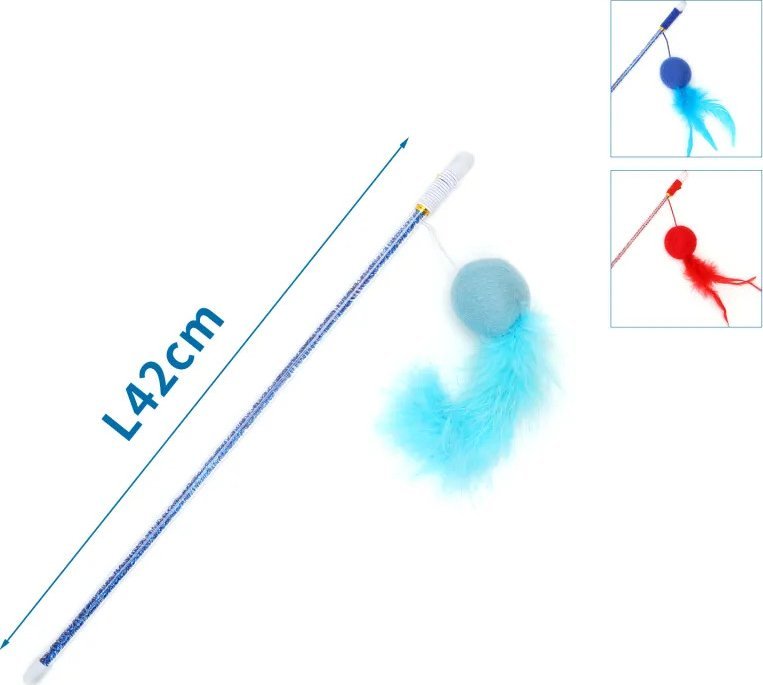 Nobleza Patyk do zabawy z kotem z kulkami Patyk do zabawy z kotem z kulkami