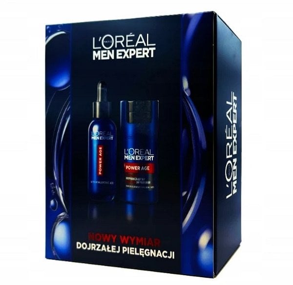 L’Oreal Paris Men Expert Power Age nawilżający krem 50ml + serum z kwasem hialuronowym 30ml