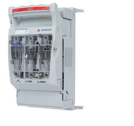 Apator Rozłącznik bezpiecznikowy na system szyn zbiorczych 60mm RBK 00 pro SG M - połączenie kablidpływowych z góry 63-823259-121