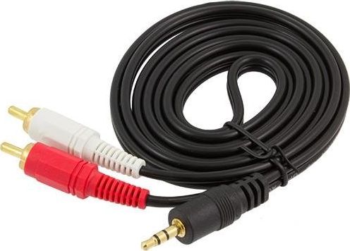 Kabel Hertz Jack 3.5mm - RCA (Cinch) x2 1.5m czarny (V31AC-AK233)