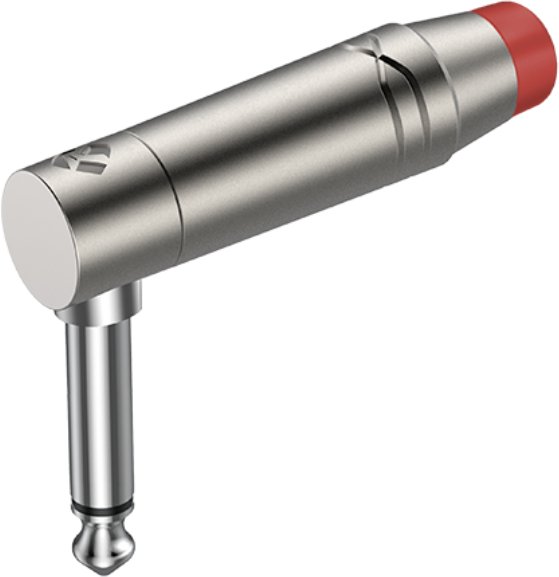Wtyk typu Jack kątowy 6.3mm mono Roxtone RJ2RPP-RD-NN