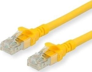 Roline ROLINE - Patch- Cable - RJ- 45 (M) to RJ- 45 (M) - 5 m - UTP - CAT 6a - halogen free, shaped, stranded - yellow (21.15.2725)