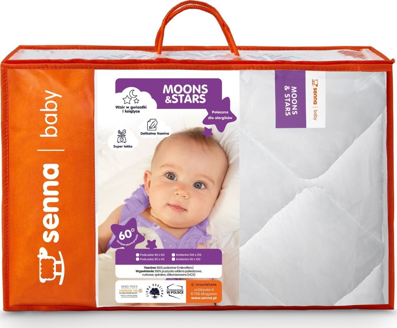MOONS&STARS KOMPLET DZIECIĘCY 100X135+40 X60