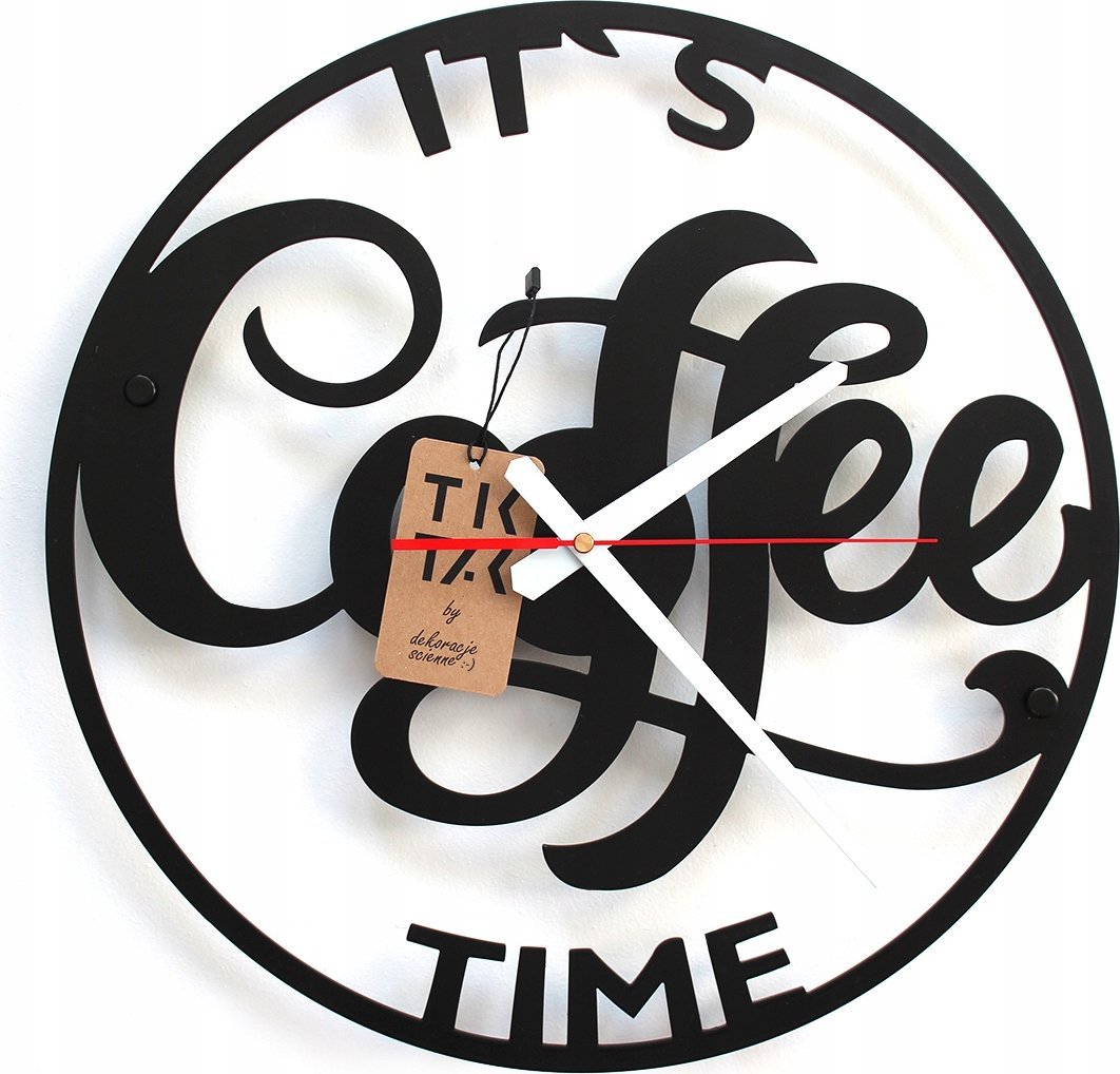 Decolicious Zegar na ścianę COFFE