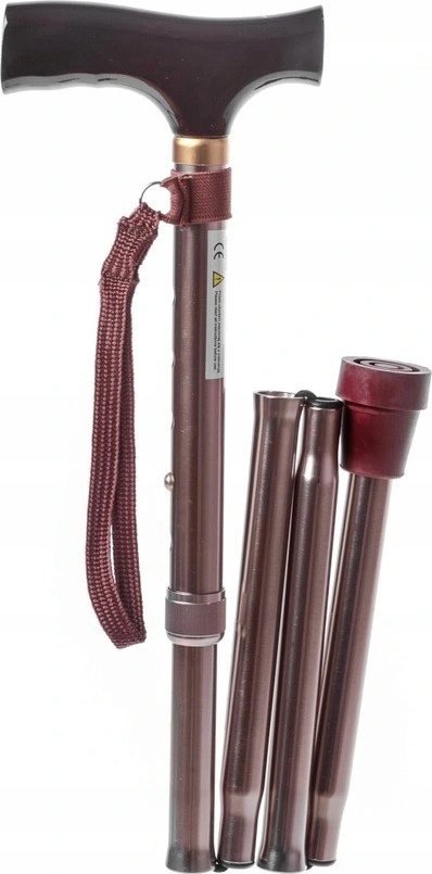 Reha Fund Laska aluminiowa składana czarna RF-520