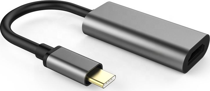 Adapter USB Co2 USB-C - HDMI USB - HDMI Szary