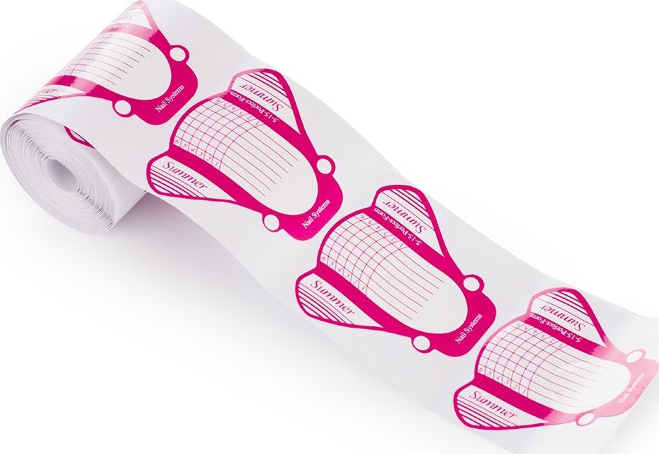 Cosmetics Zone Szablon do żelu, akrylu, paznokci - 100 sztuk