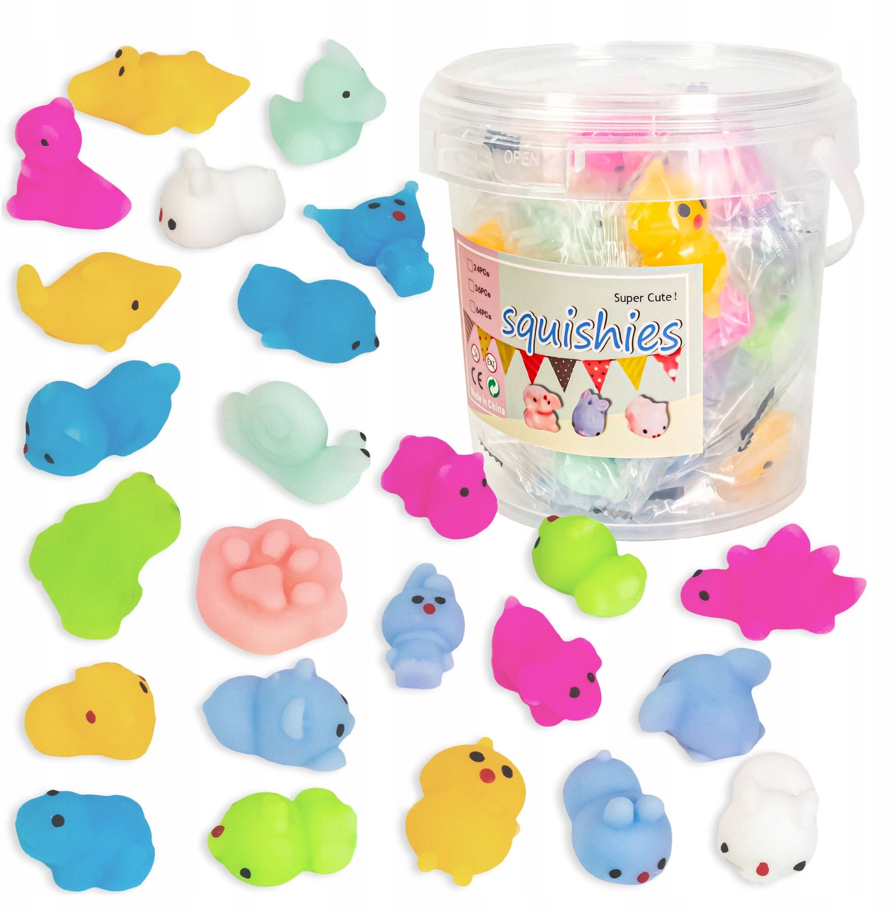 Gniotki Antystresowa Zabawka Dla Dzieci Sensoryczne Zwierzątka Zestaw 24Szt