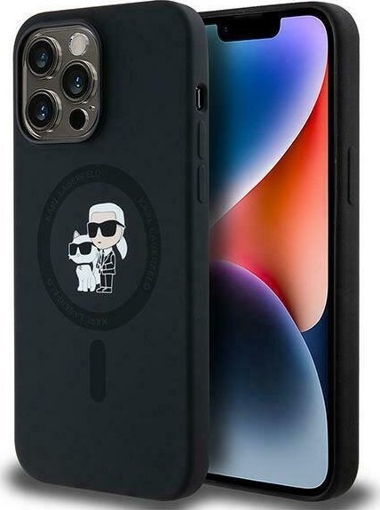 Karl Lagerfeld Karl Lagerfeld KLHMP14LSCMKCRHK iPhone 14 Pro 6.1" czarny/black hardcase Silicone Karl & Choupette MagSafe