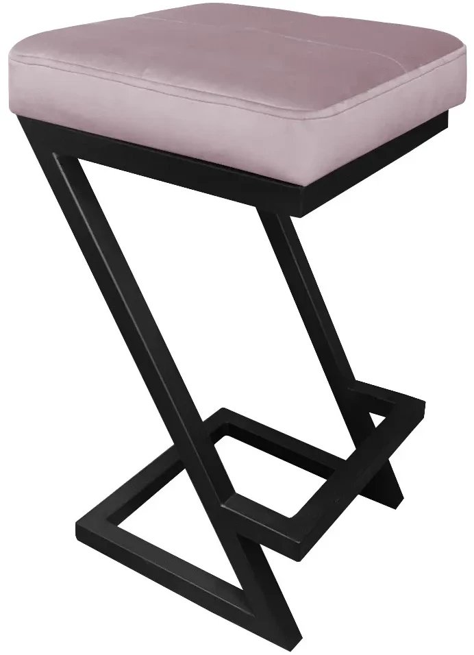 Hoker niski ZAZU VELVET jasnoróżowy ATOS