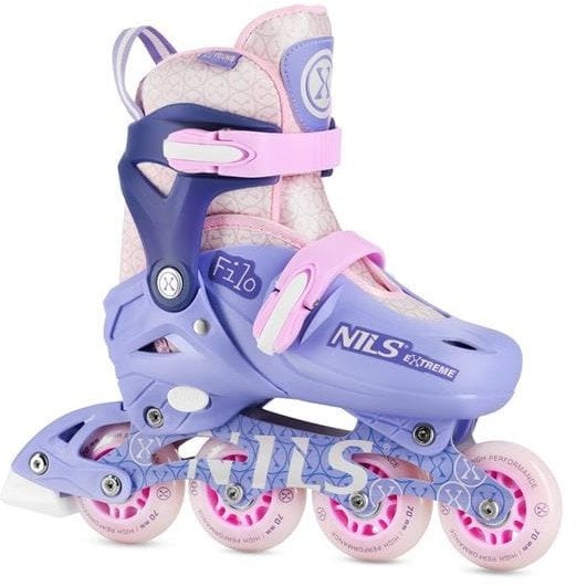 Rolki Nils Extreme NA13102 rekreacyjne regulowane fioletowe r. 26-29
