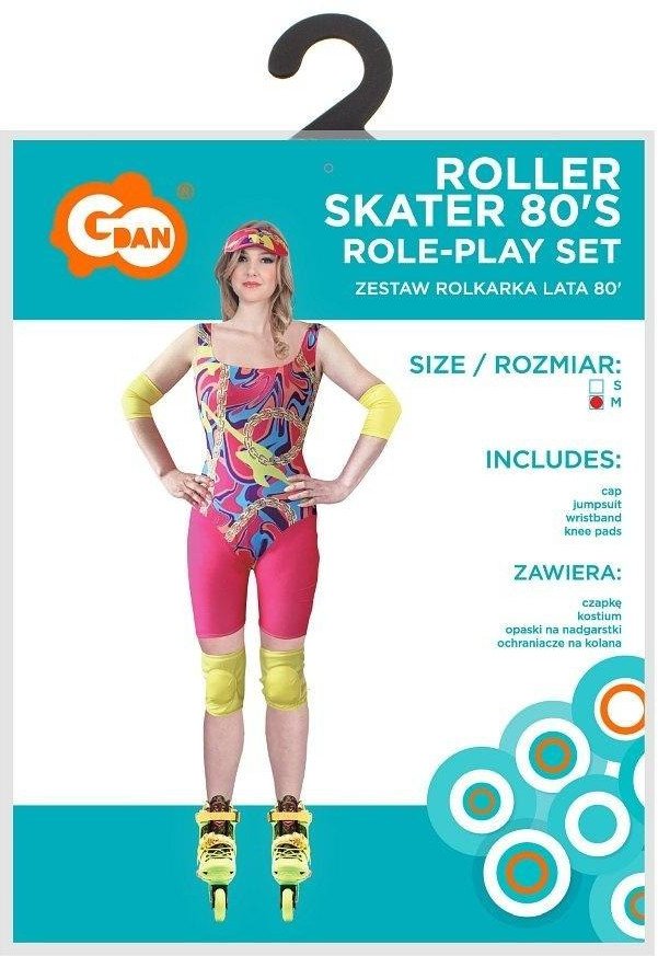 Strój dla dorosłych Rolkarka Lata 80' rozm. M