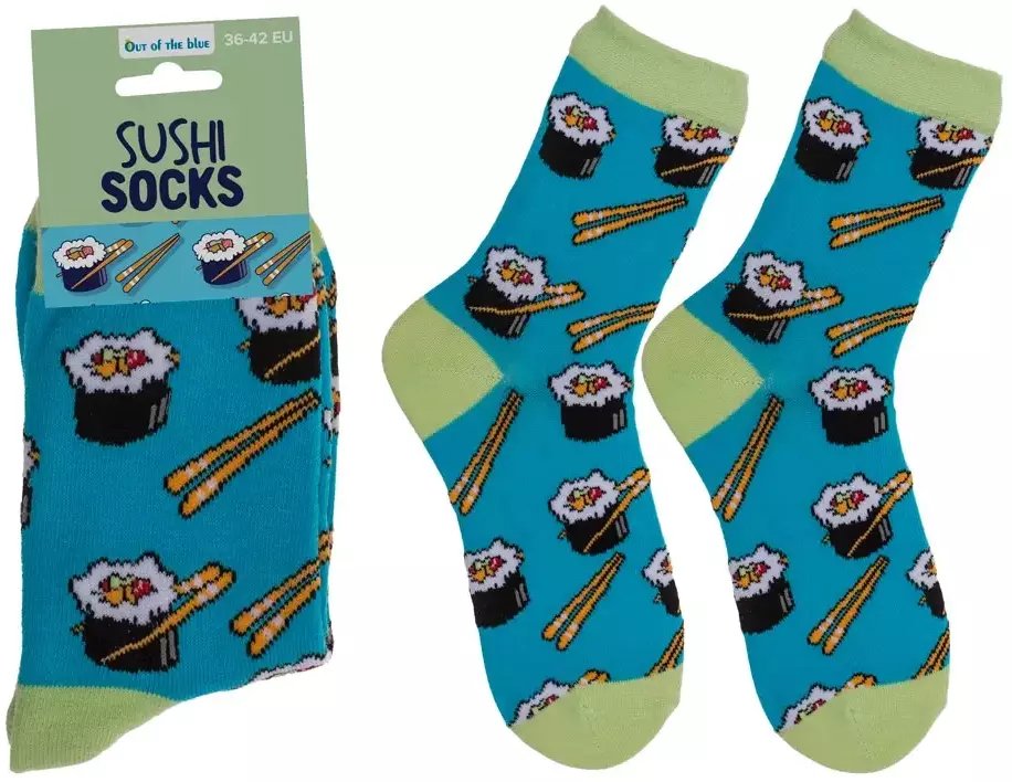 Skarpetki SUSHI - Wesoły Dodatek dla Miłośników Japońskiej Kuchni - rozmiar 36-42