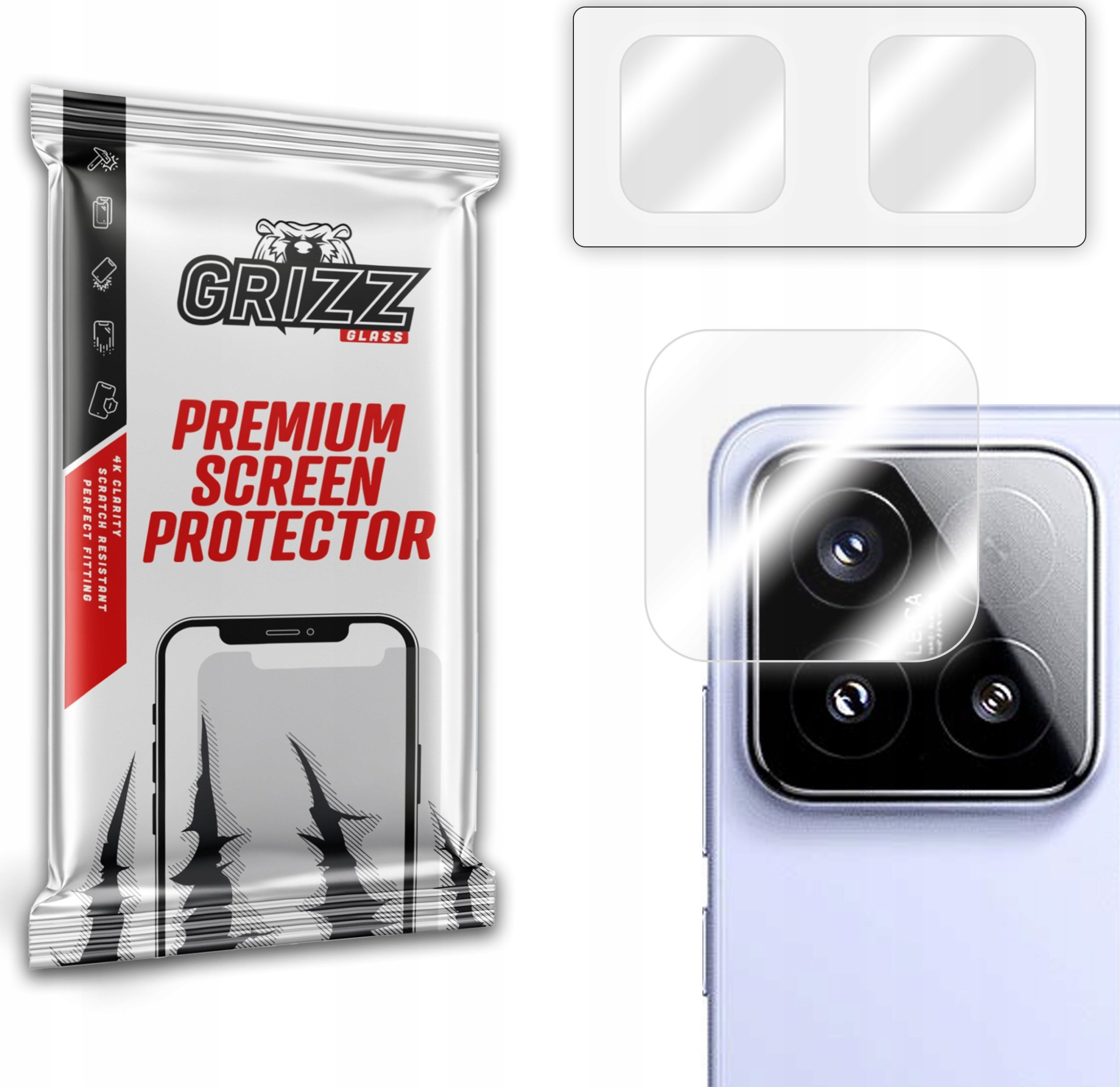 GrizzGlass Szkło na aparat GrizzGlass HybridGlass Camera do Xiaomi 15