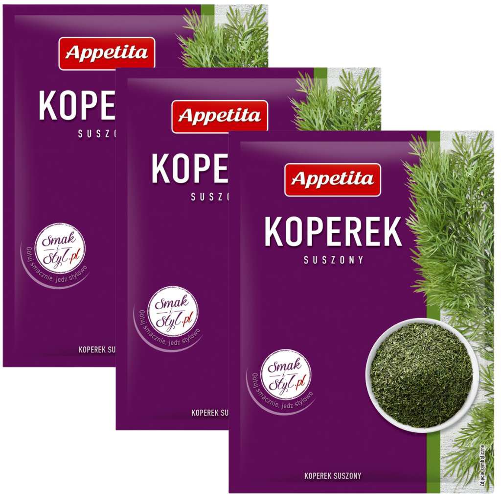 Appetita suszony koper 6 g x 3 sztuki