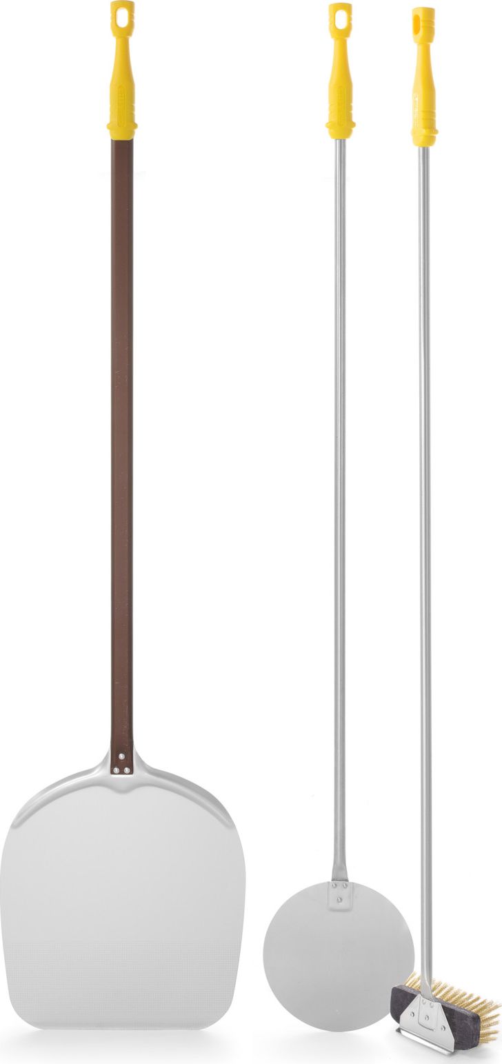 LILLY CODROIPO Zestaw szczotka do pieca łopata aluminiowa do obracania pizzy Venezia 1350mm 3 szt. Lilly Codroipo Hendi 617748 Zestaw szczotka do piec