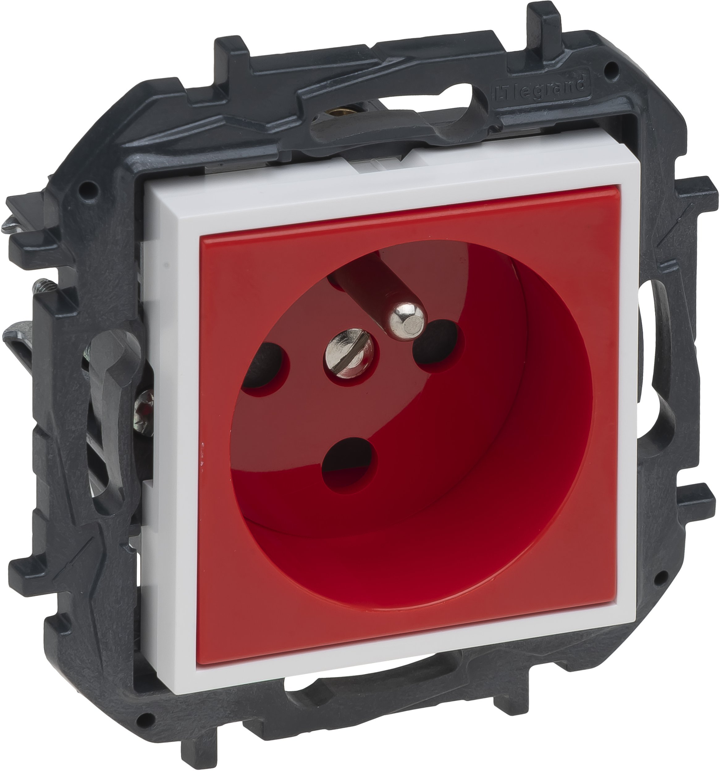Niloe Step Gniazdo zasilające 2p+z czerwone z blokadą, zaciski śrubowe 863031B