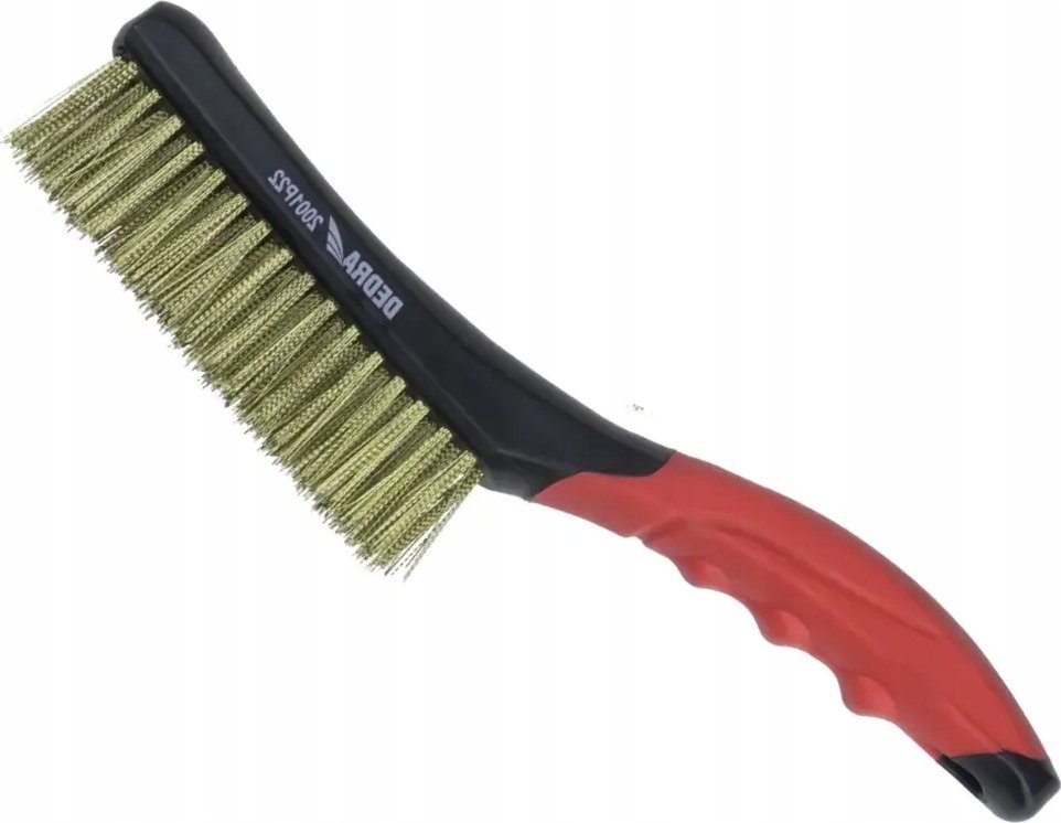 Dedra Szczotka druciana 4-rzędowa, mosiądz, 260mm, dwumat.uchwyt