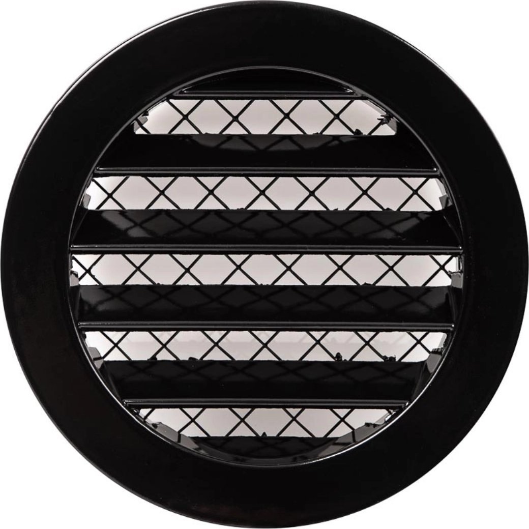 Europlast GRILLE ALUMINIUM ALLOY 125MM BLACK