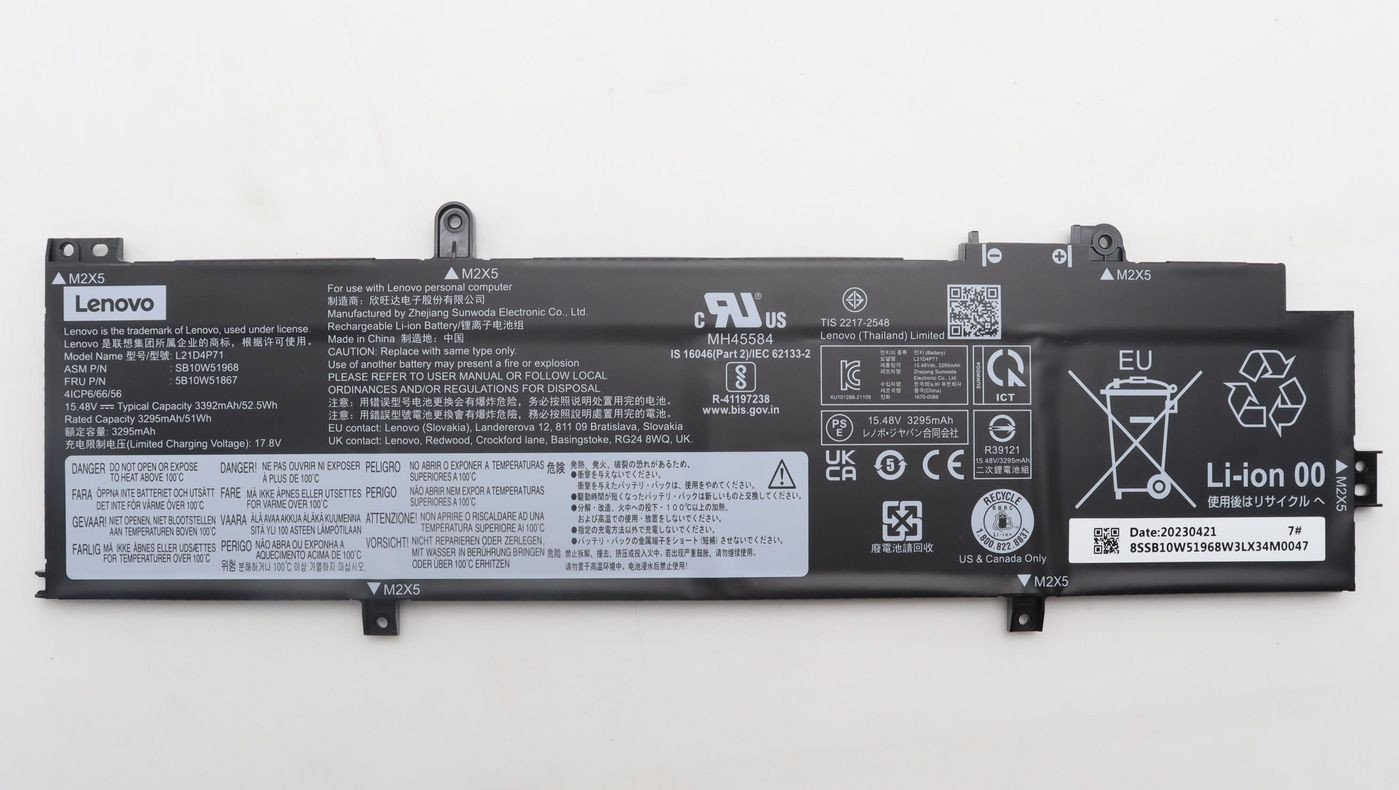 Bateria Lenovo 4-cell 52.5Wh lithium-ion