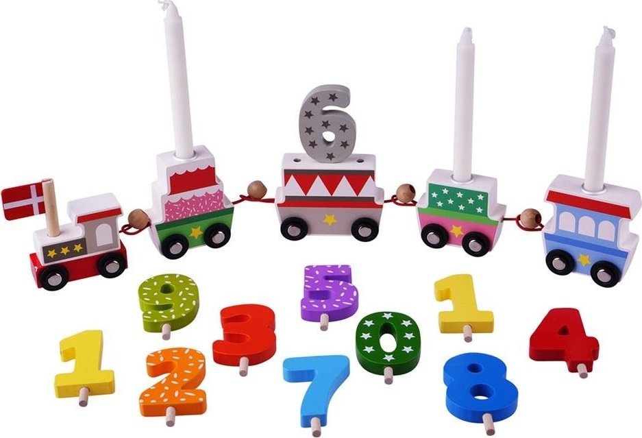 Drewniany poci?g urodziny 18el